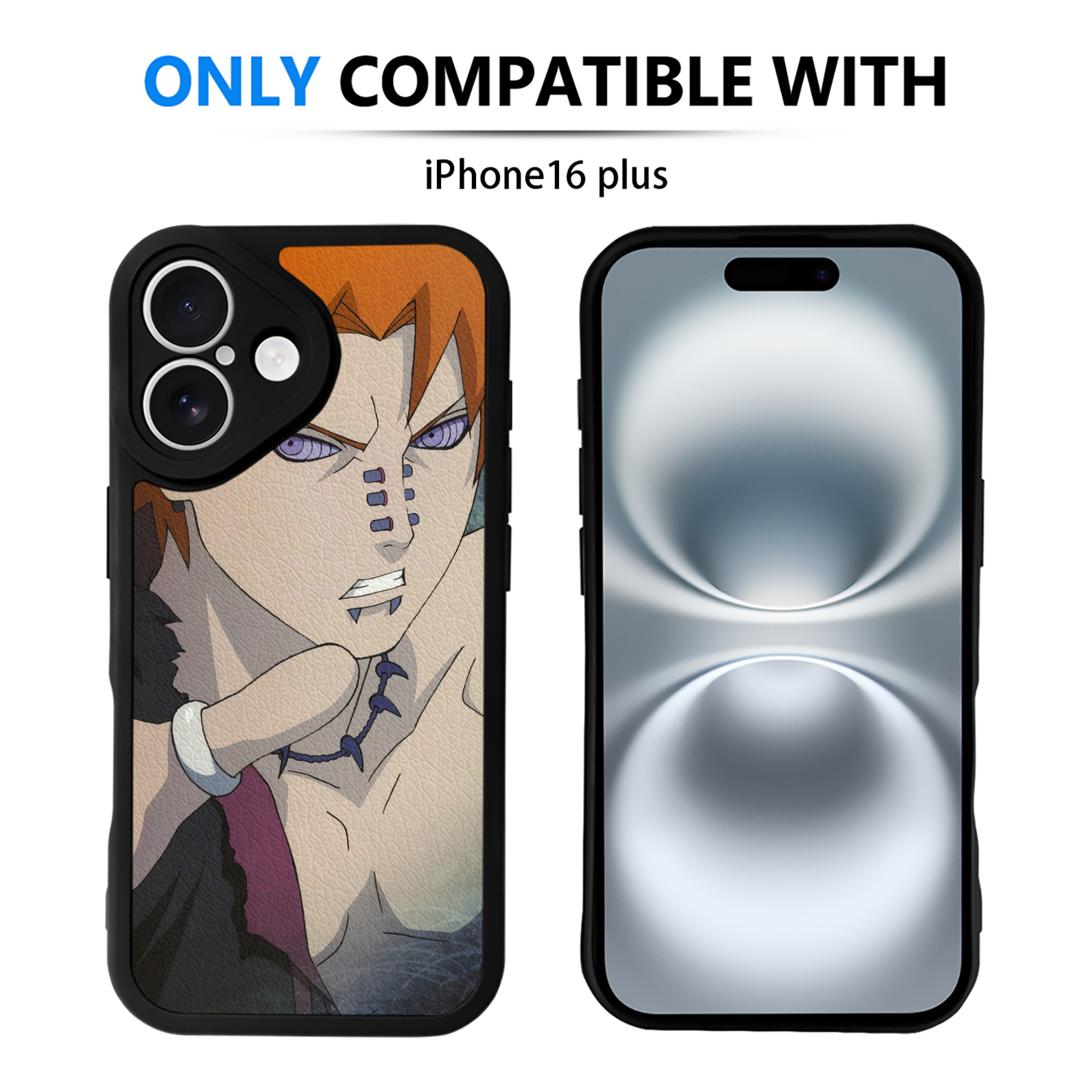 （画像用） NARUTO -ナルト- NARUTO -ナルト- 疾風伝 【iPhone 16シリーズ対応】シリコンスマホケース（レザー調） 材質：シリコン